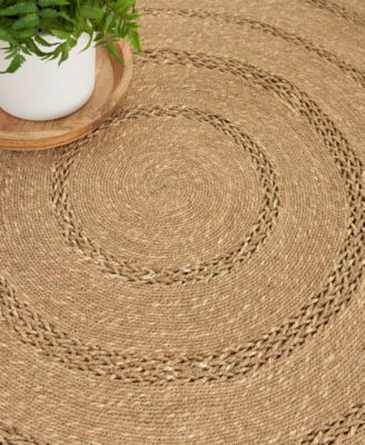 Natural Seagrass NSG01 5'x5' Round Area Rug