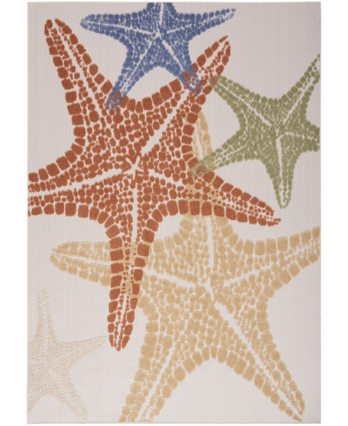 Nourison Home Aloha Alh28 6'x9' Area Rug In Ivory