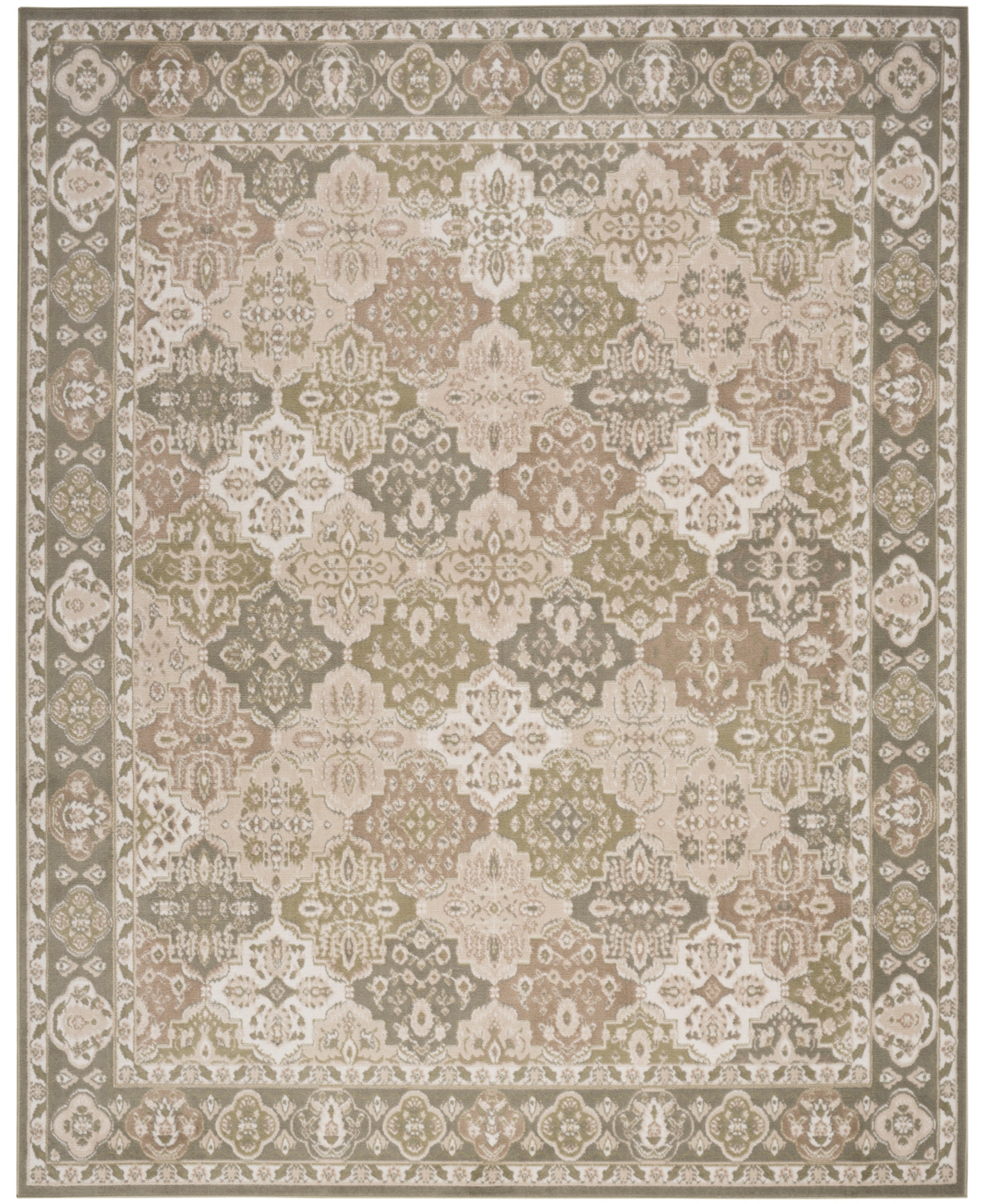 Nourison Home Grafix Grf31 5'3"x7'3" Area Rug In Green
