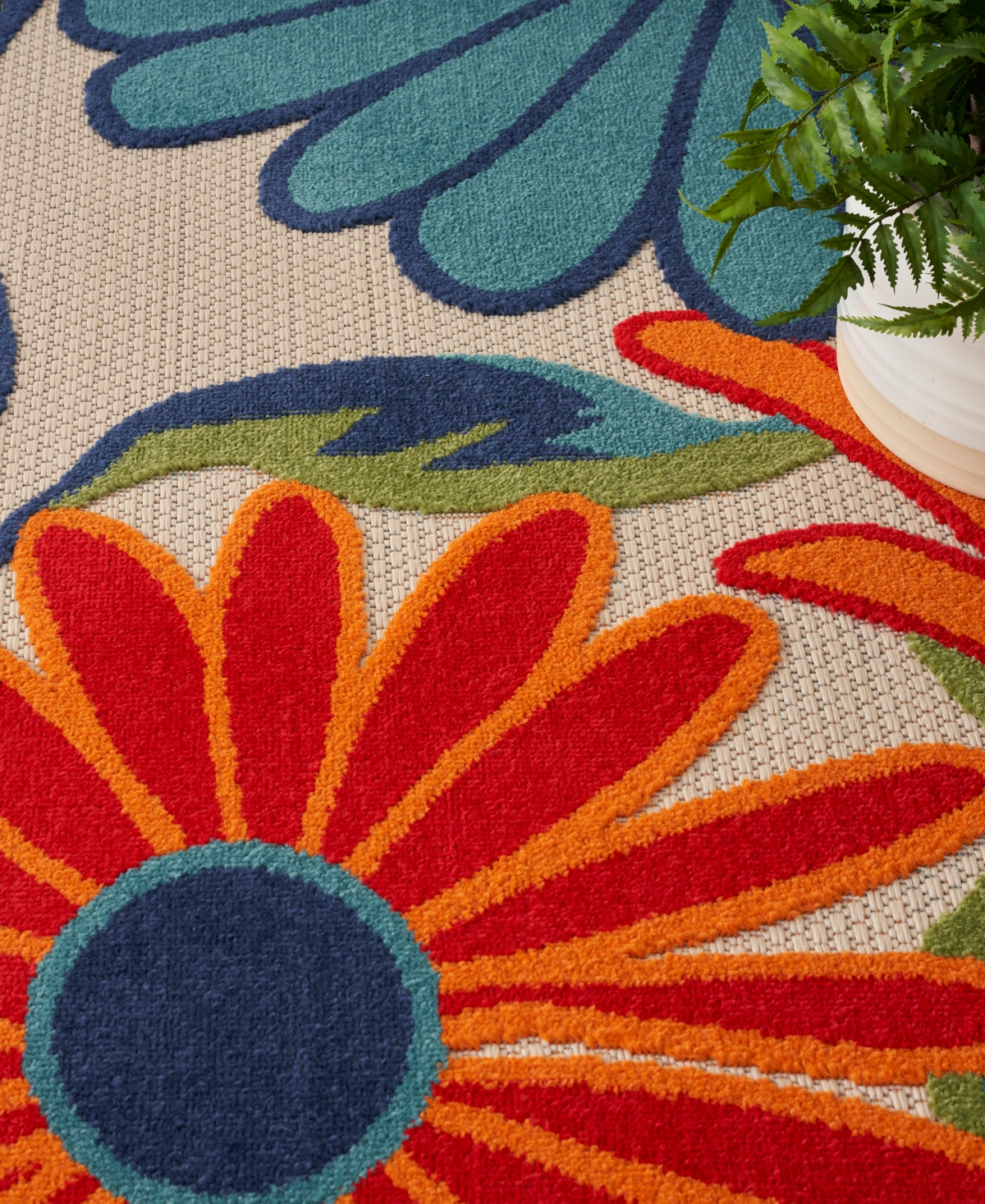 Nourison Home Aloha Alh33 7'x10' Area Rug In Multi