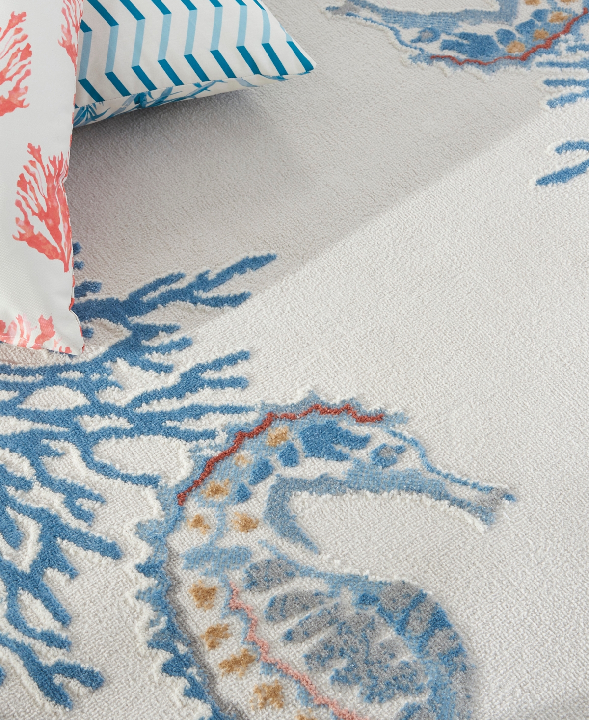 Nourison Home Seaside Sds03 5'3"x7'3" Area Rug In Multi