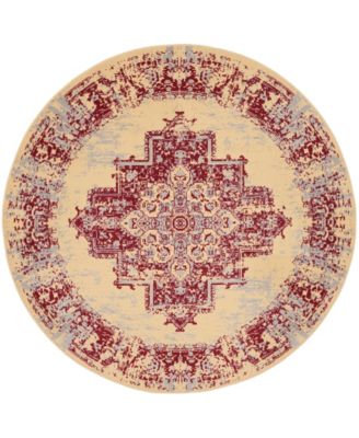 Grafix GRF14 5'3"x5'3" Round Area Rug