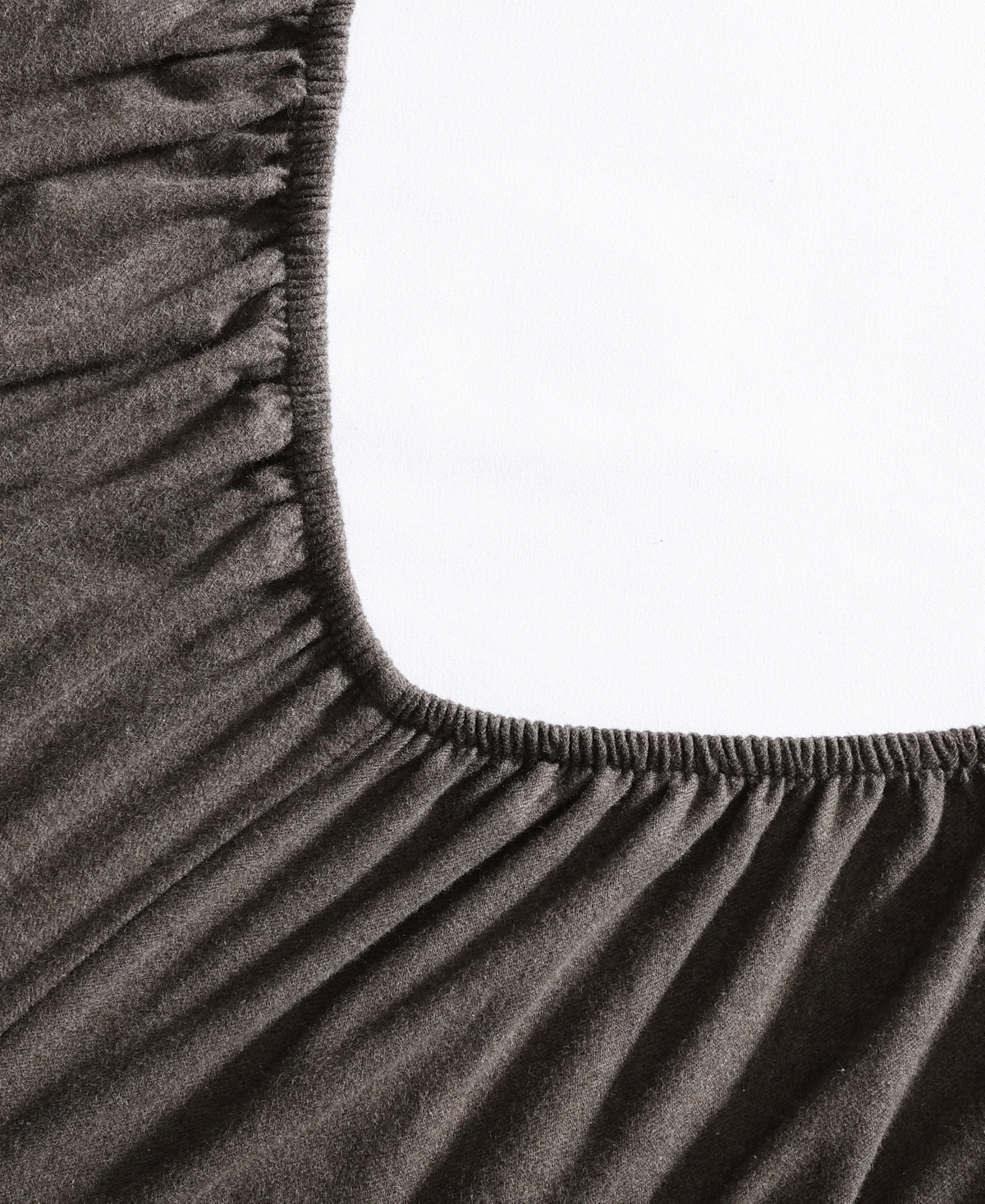 Calvin Klein Melange Cotton Flannel 4 Piece Sheet Set, Queen In Chocolate