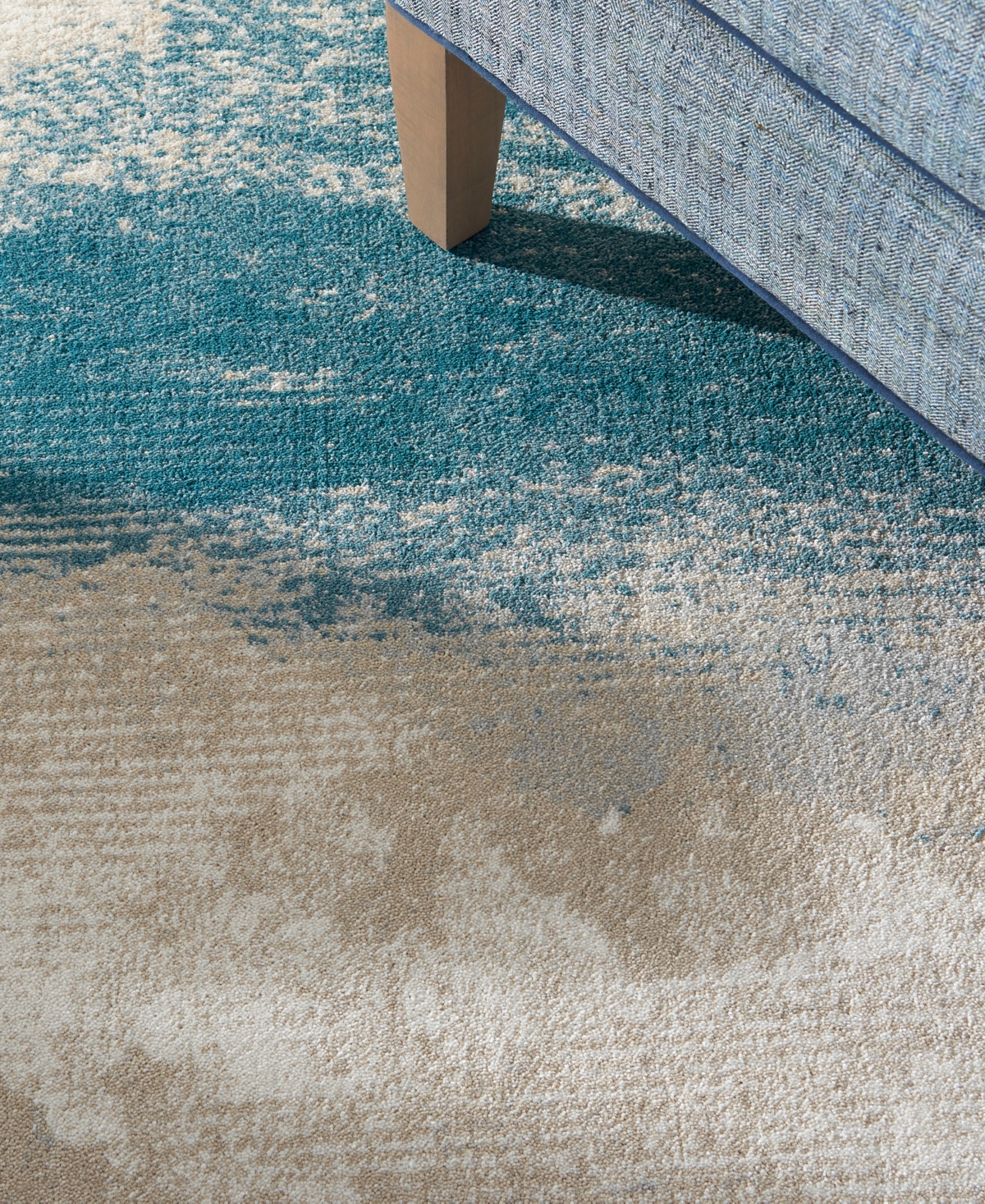 Nourison Home Maxell Mae06 5'3"x7'3" Area Rug In Ivory,teal