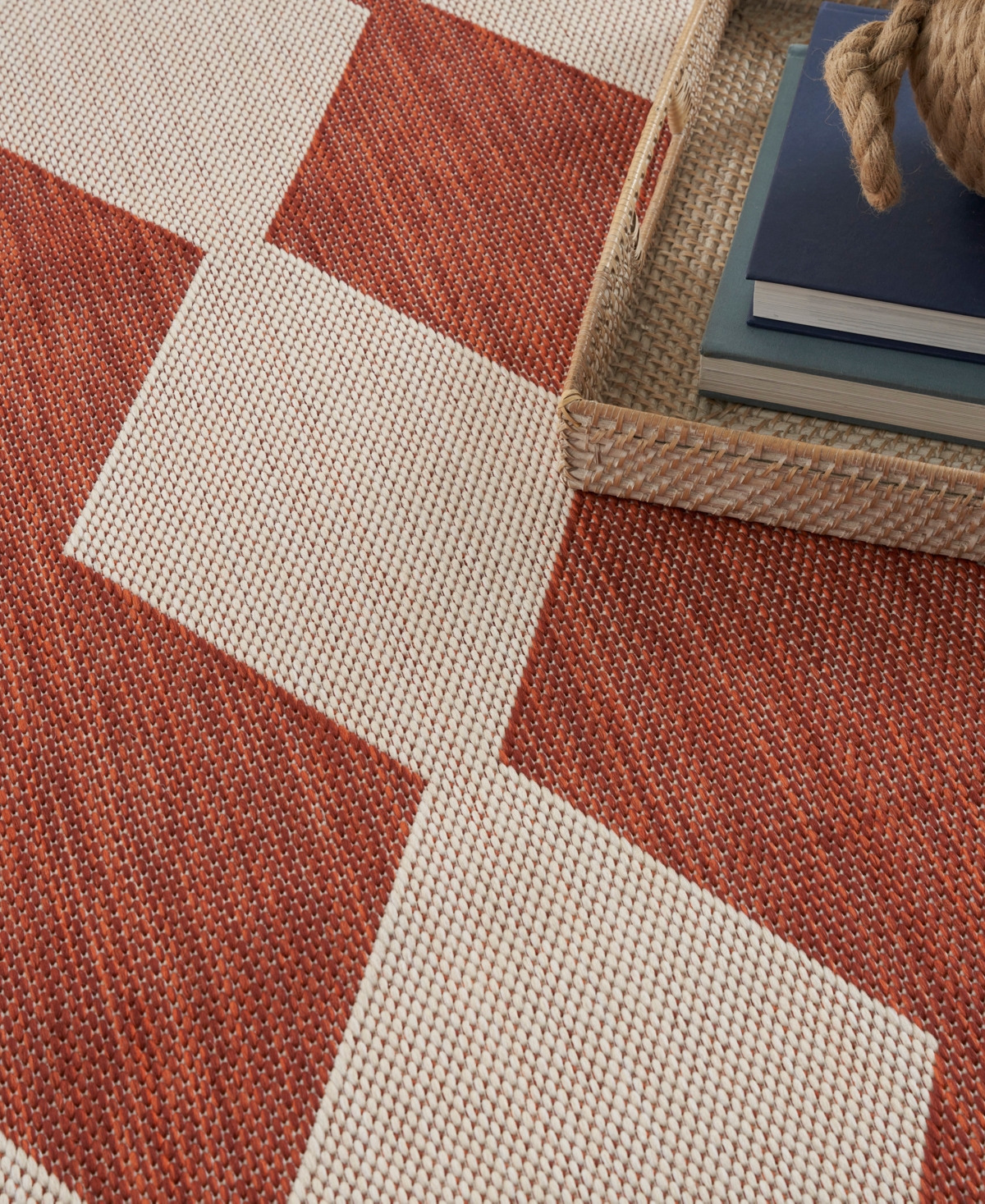 Nourison Home Positano Pos04 4'x6' Area Rug In Terracotta