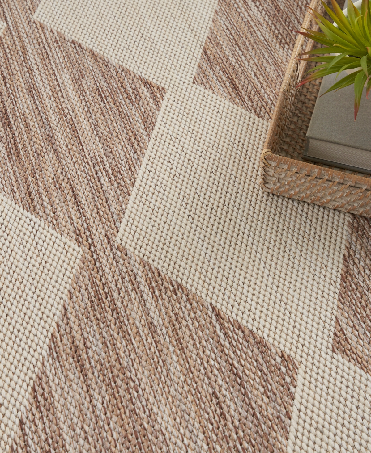 Nourison Home Positano Pos04 6'x9' Area Rug In Beige