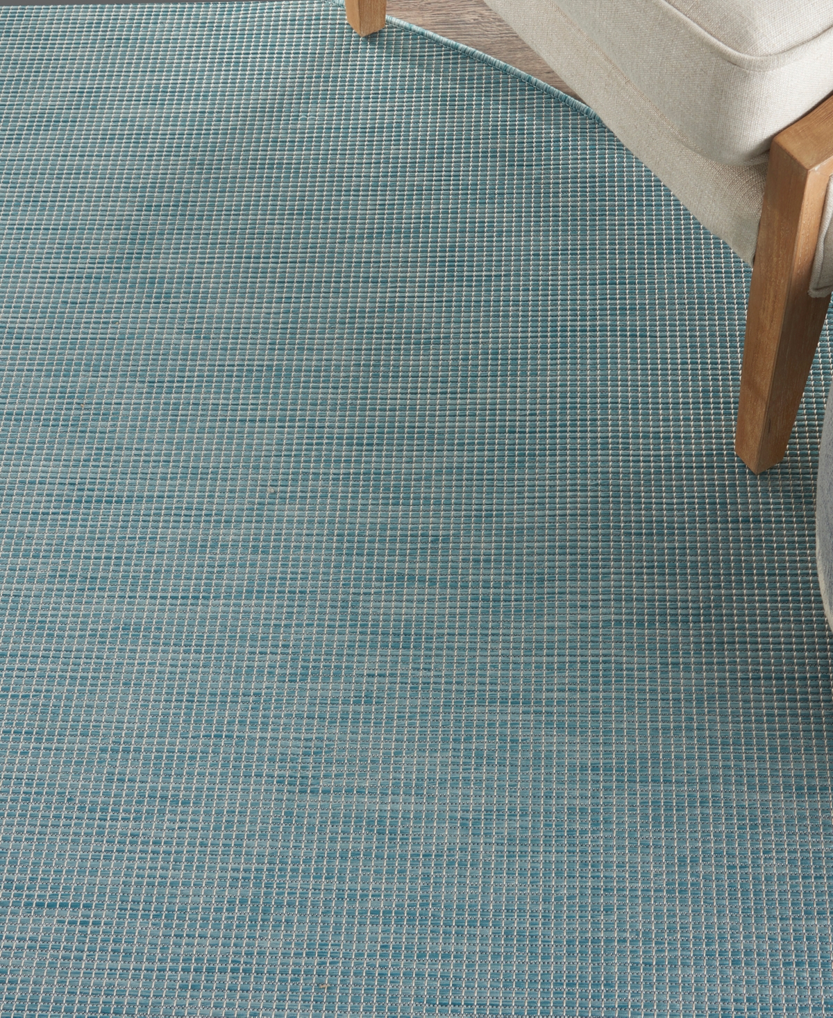 Nourison Home Positano Pos01 8'x8' Round Area Rug In Aqua