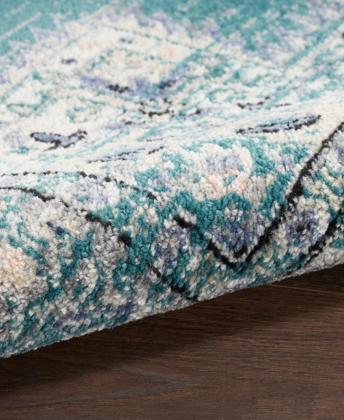 Nourison Home Passion Psn03 5'3"x7'3" Area Rug In Turquoise