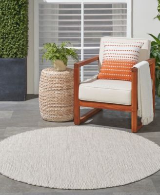 Courtyard COU01 5'x5' Round Area Rug