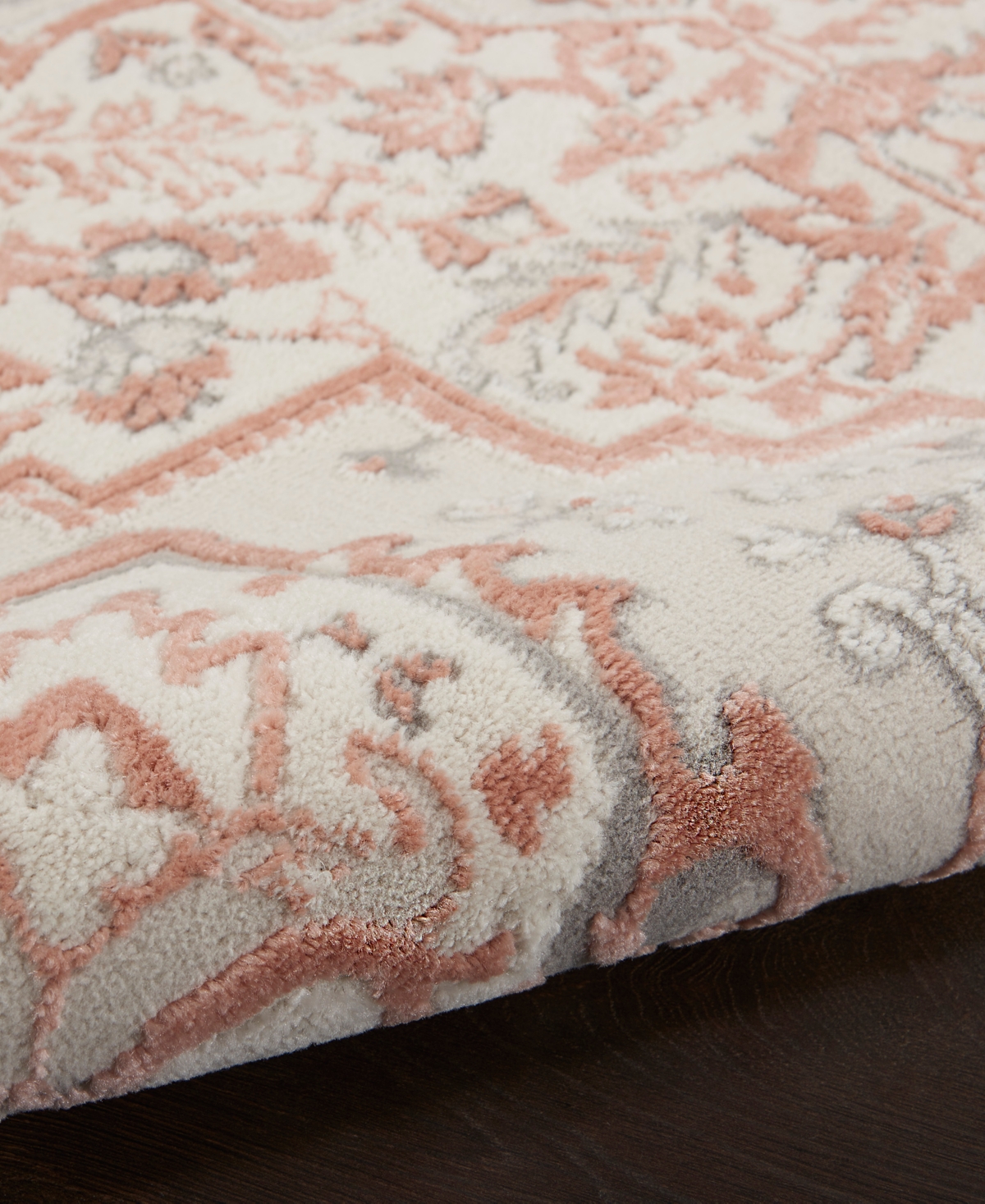 Nourison Home Elation Etn10 5'3"x7'3" Area Rug In Ivory