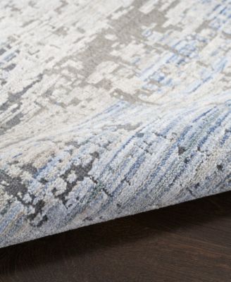 Nourison Home Abstract Hues Abh02 Rug Collection In Blue,gray