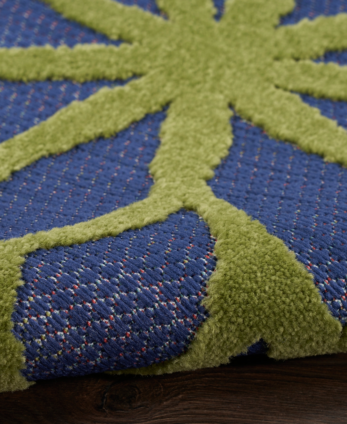 Nourison Home Aloha Alh05 6'x9' Area Rug In Navy,multi