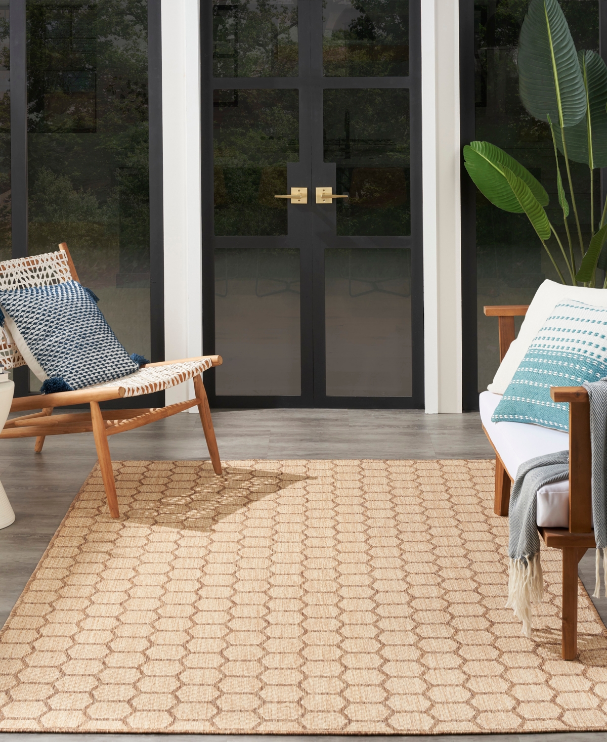 Nourison Home Twist Reversible Tws01 6'x9' Area Rug In Taupe