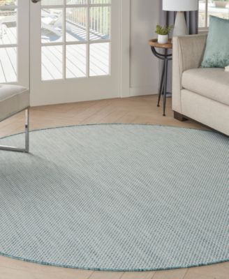 Courtyard COU01 6'x6' Round Area Rug