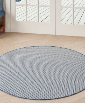 Courtyard COU01 5'x5' Round Area Rug