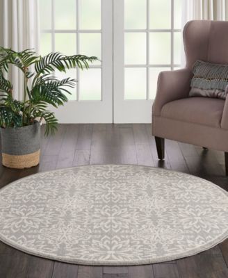 Jubilant JUB06 5'3"x5'3" Round Area Rug