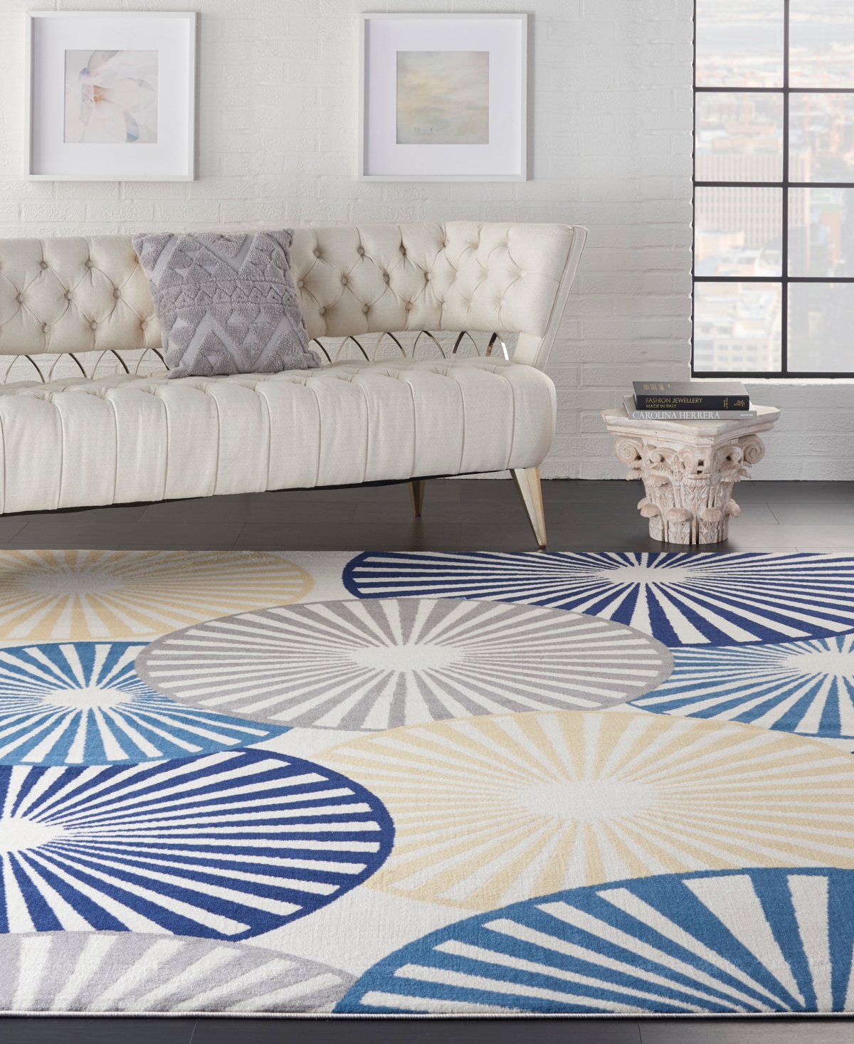 Nourison Home Grafix Grf20 7'10"x9'10" Area Rug In Multi