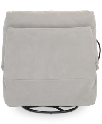 Bovell Fabric Power Swivel Glide Recliner, Created for Macy's