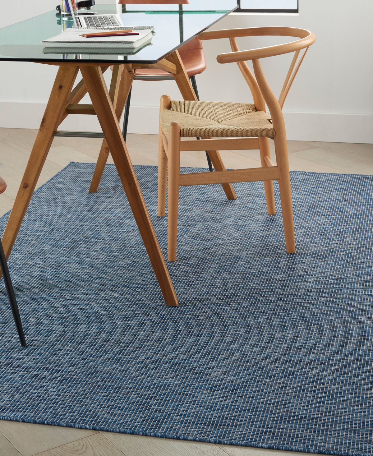 Nourison Home Positano Pos01 4'x6' Area Rug In Blue