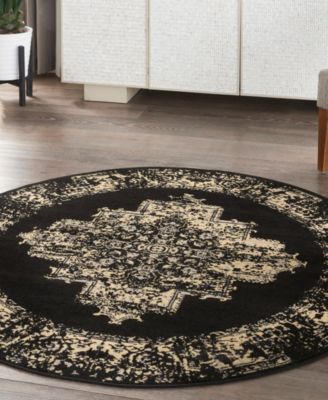 Grafix GRF14 5'3"x5'3" Round Area Rug