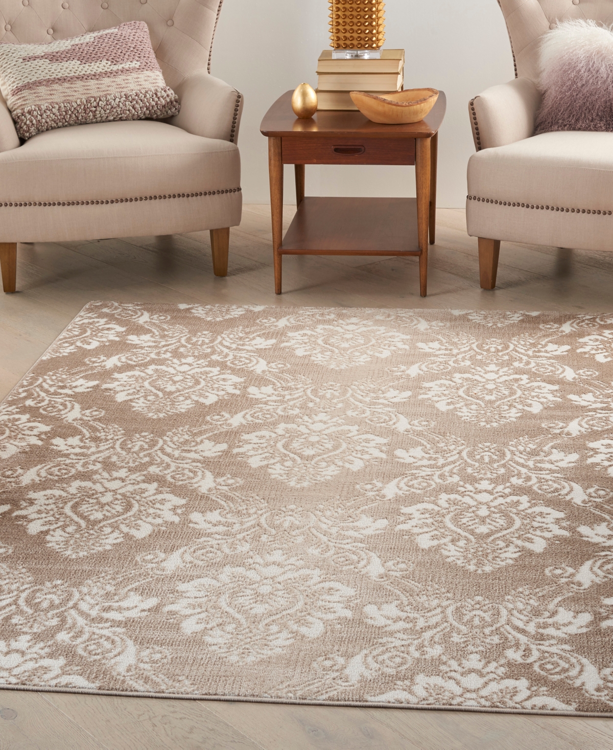 Nourison Home Elation Etn03 4'x6' Area Rug In Ivory