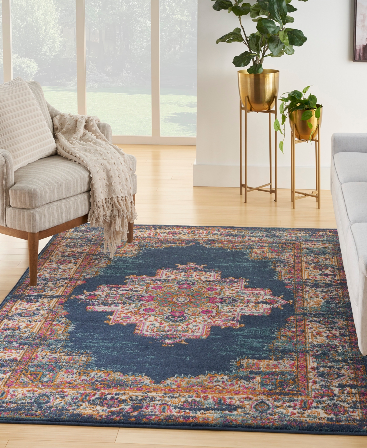 Nourison Home Passion Psn03 8'x10' Area Rug In Navy