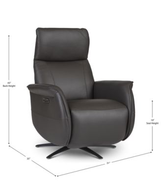 Lennix Leather TV Recliner with Massage, Created for Macy's