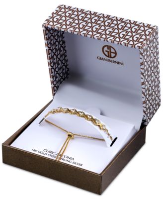 Cubic Zirconia XO Bolo Bracelet, Created for Macy's