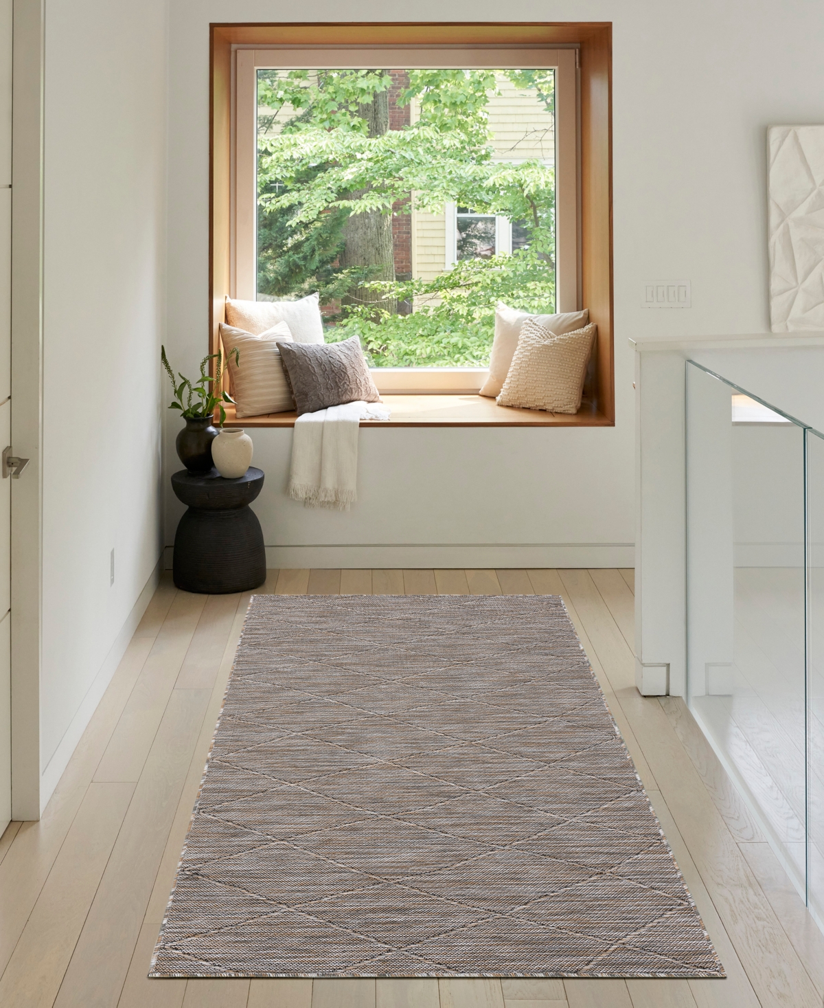Nourison Home Washable Solutions Wsl01 3'x5' Area Rug In Gray,mocha