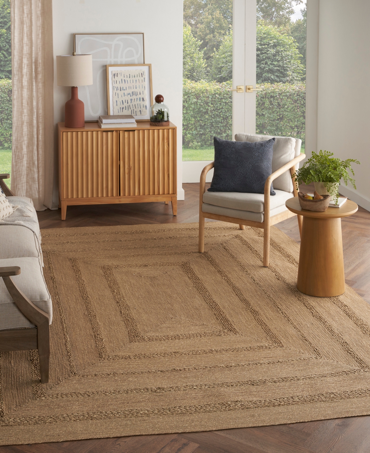 Nourison Home Natural Seagrass Nsg01 6'x9' Area Rug In Taupe