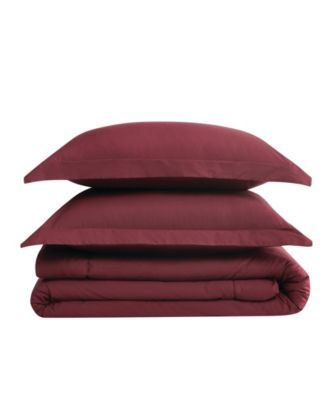 Solid Cotton Percale 2-Pc. Comforter Set, Twin/Twin XL