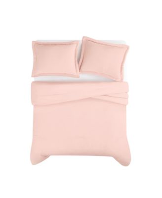 Brookyln Loom 100% Linen Cover 3-Pc. Comforter Set, Full/Queen