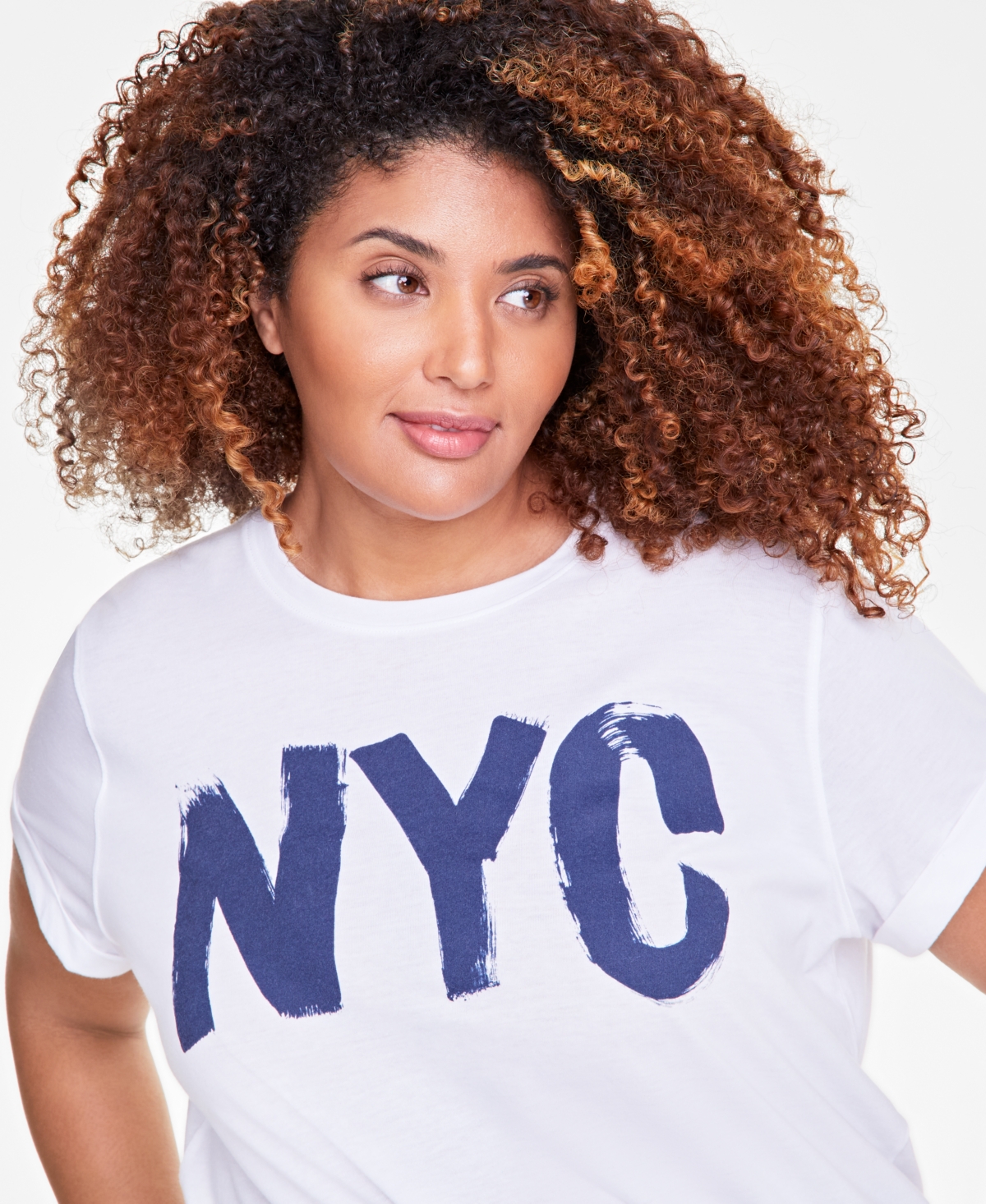 On 34th Trendy Plus Size Nyc Graphic Print T-Shirt, Exclusively at Macy's