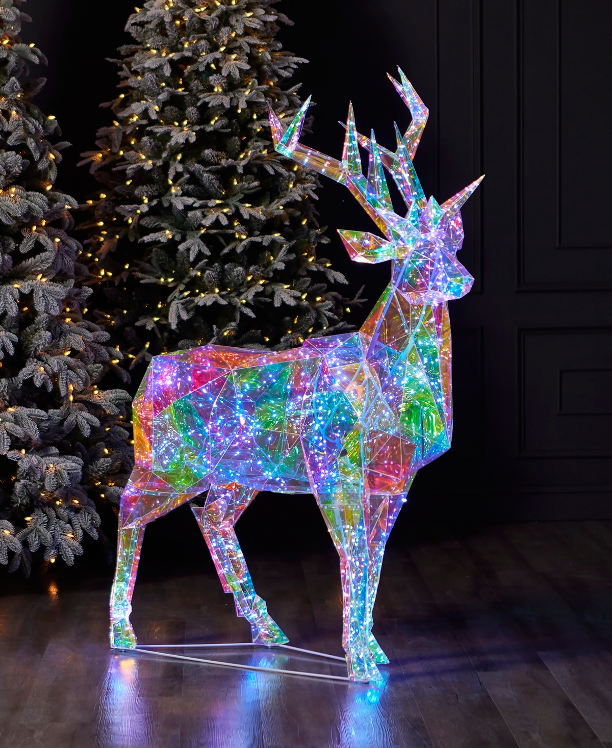 Seasonal Prismatic Christmas Deer Led Lights 57