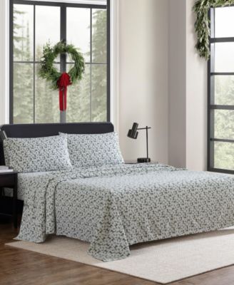 Holiday Cotton Flannel 4 Pc. Sheet Set, Queen