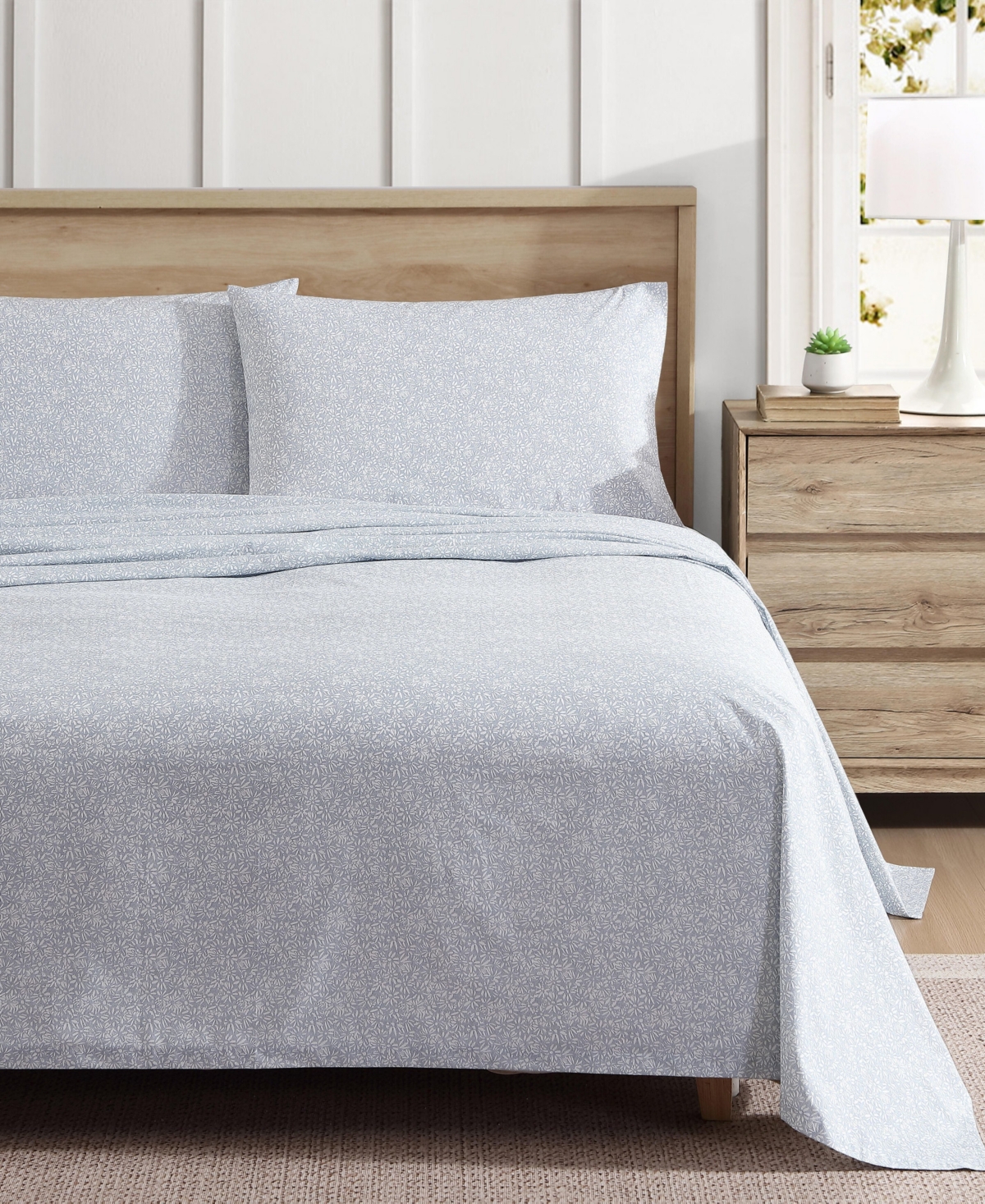 Eddie Bauer Printed 100% Cotton Percale 4-pc. Sheet Set, Full In Little Blossom