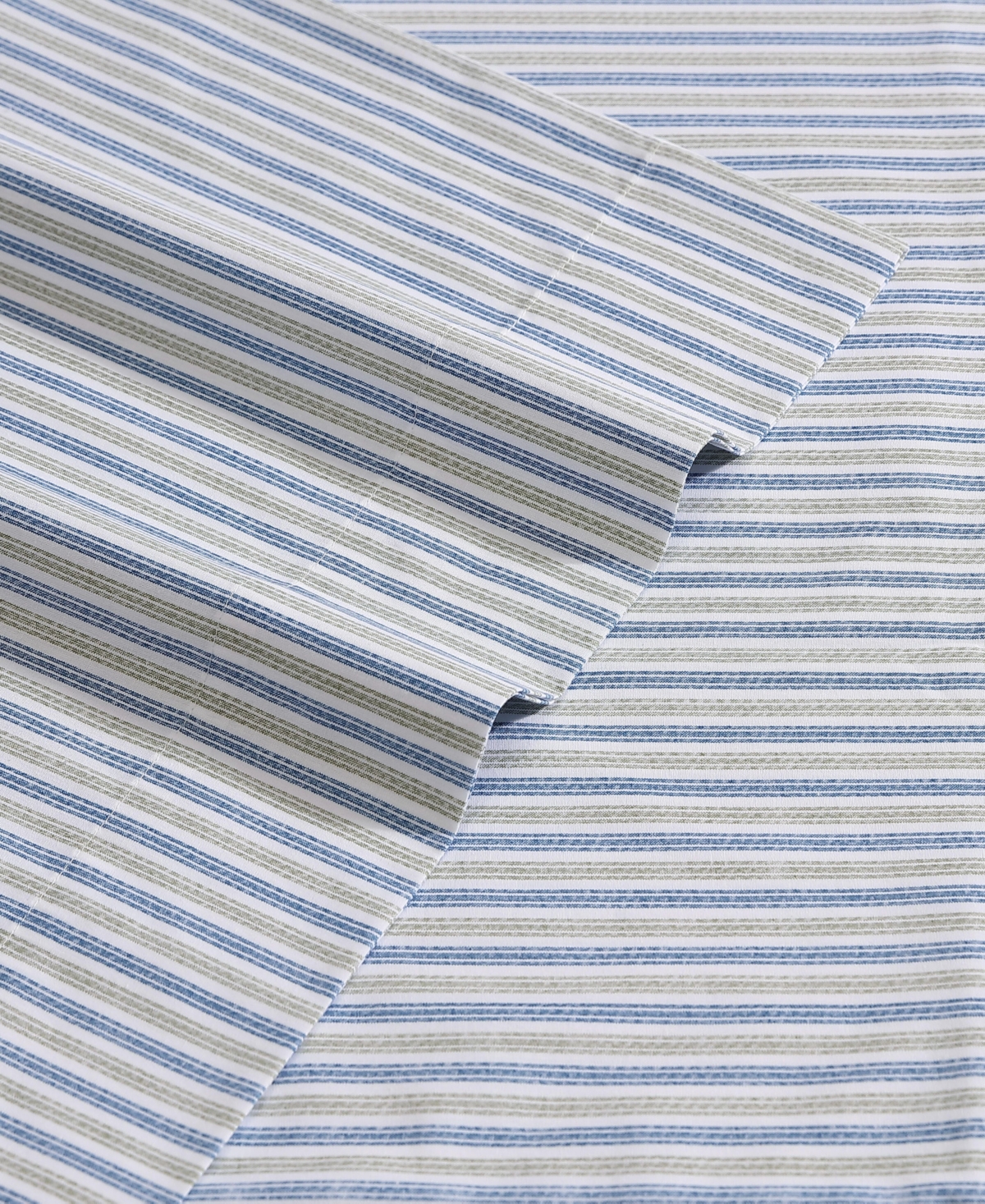 Eddie Bauer Printed 100% Cotton Percale 3-pc. Sheet Set, Twin In Ticking Stripe