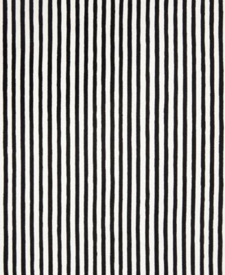 Hand Painted Shirting Stripe Table Runner, 15"x 72"