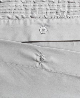 Serenity Wavy Lines Embossed 2-Pc. Duvet Cover Set, Twin