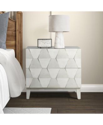 Ethel Contemporary 2 - Drawer End Table with Solid Wood Legs