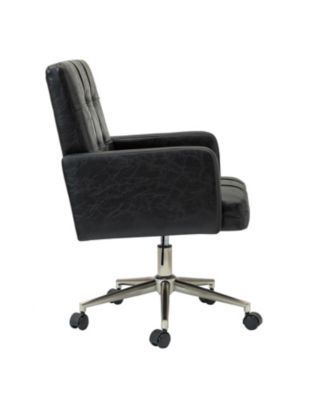 Mid-century Modern Height-Adjustable 360° Swivel Office Chair