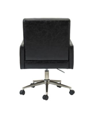 Mid-century Modern Height-Adjustable 360° Swivel Office Chair