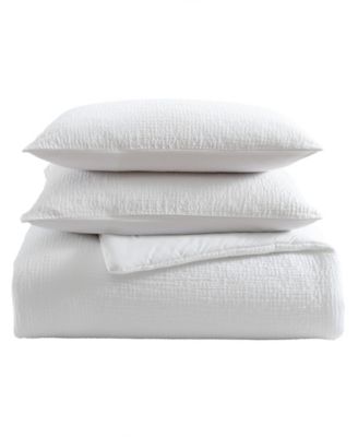 Puckered Texture 3-Pc. Duvet Cover Set, Queen