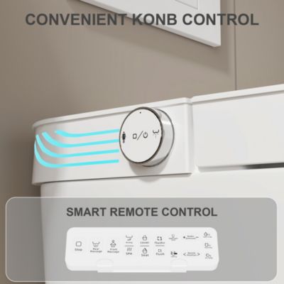 Smart Toilet With 110V High-end pulse | Instant heating | Antibacterial seat | Wireless remote control | Vortex flushing