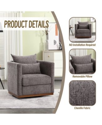 Swivel Barrel Chair Cozy Accent for Comfort and Style