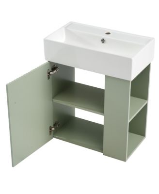 Streamdale 21" Modern Floating Vanity with Ceramic Basin
