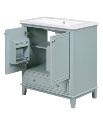 30" Bathroom Vanity Combo Sink, Cabinet, Doors, Drawer