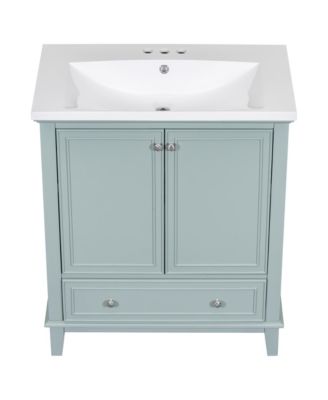 30" Bathroom Vanity Combo Sink, Cabinet, Doors, Drawer