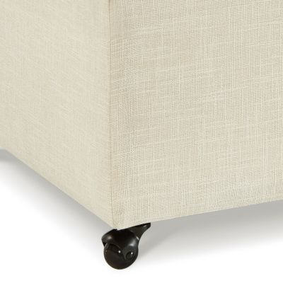 Modern Ottoman with Storage and Wheels