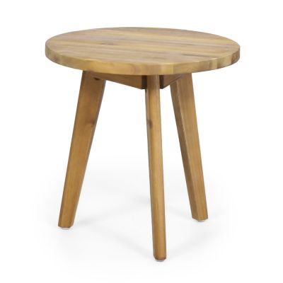 Streamdale Groovy Mod Round End Table With Customizable Top